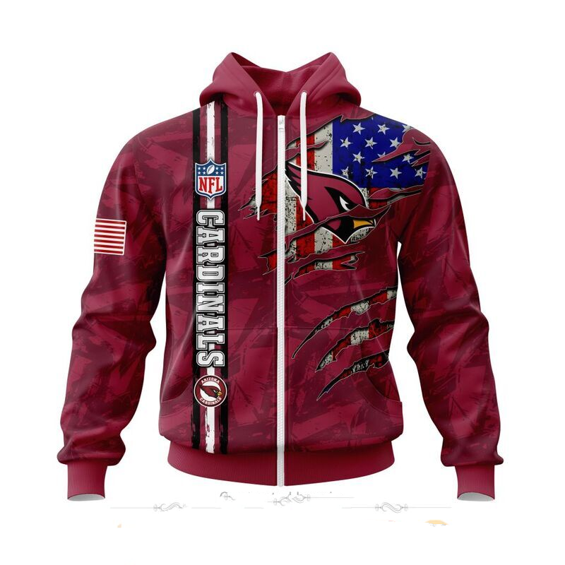 ARIZONA CARDINALS 3D HOODIE SKULL0802