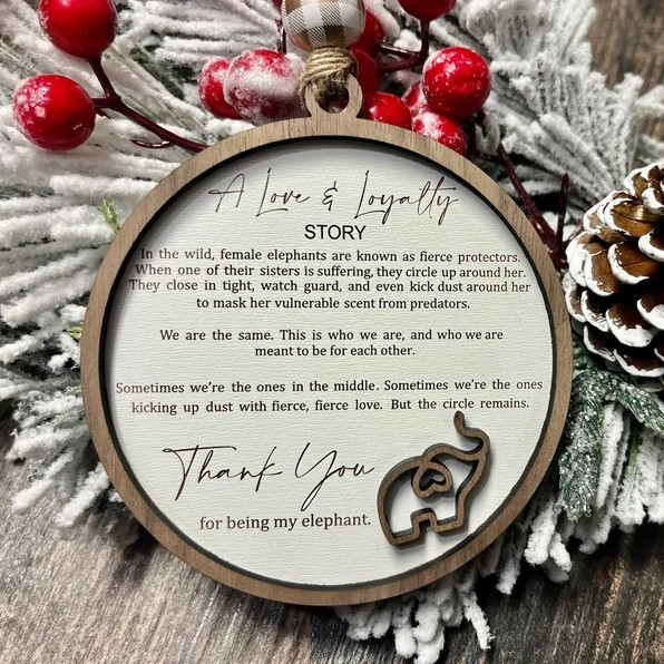 Sisterhood Elephant Gift Decoration