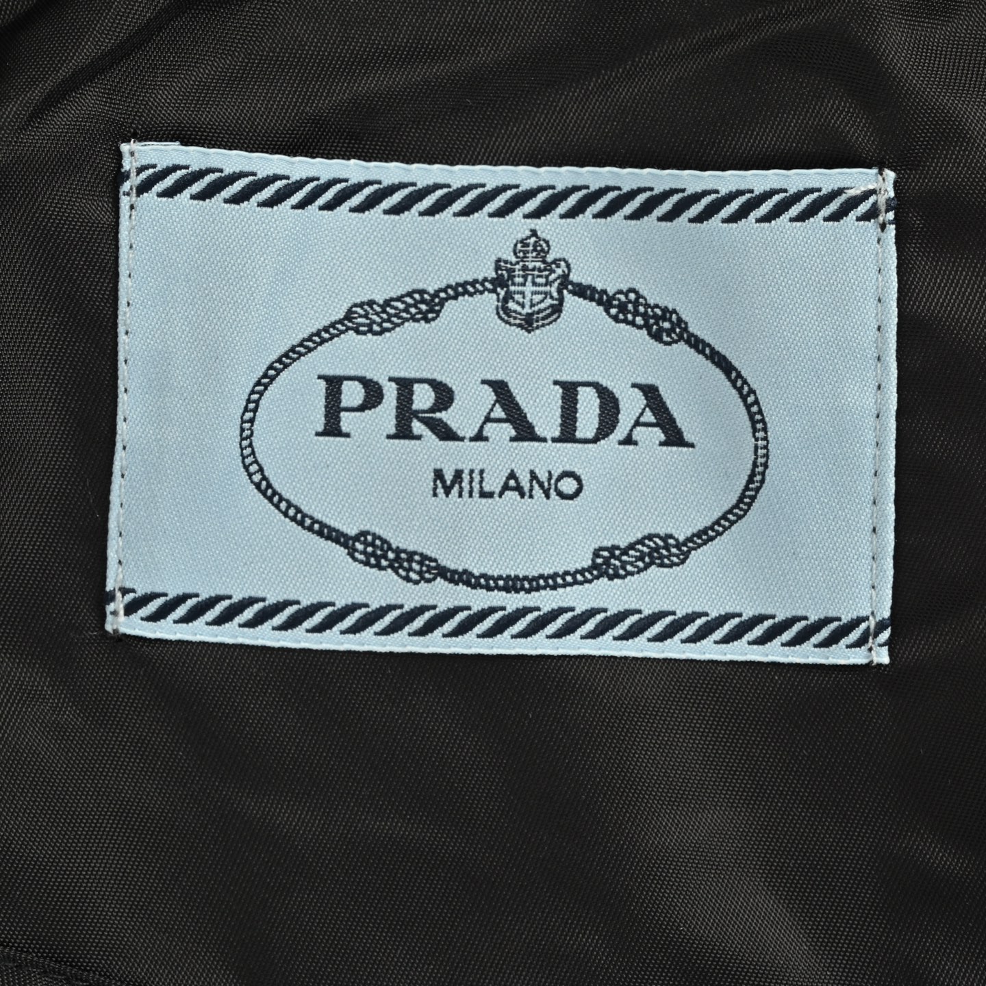 Prada 25Fw back collar triangle logo stand collar jacket