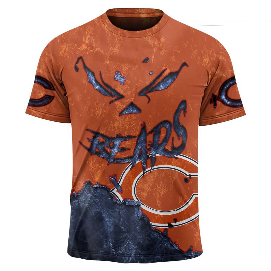 CHICAGO BEARS 3D HOODIE HALLOWEEN001
