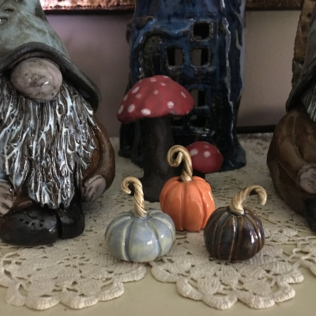 Handmade Mini Ceramic Pumpkins