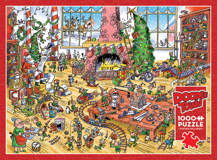 DoodleTown: Elves at Work | 1000 Piece
