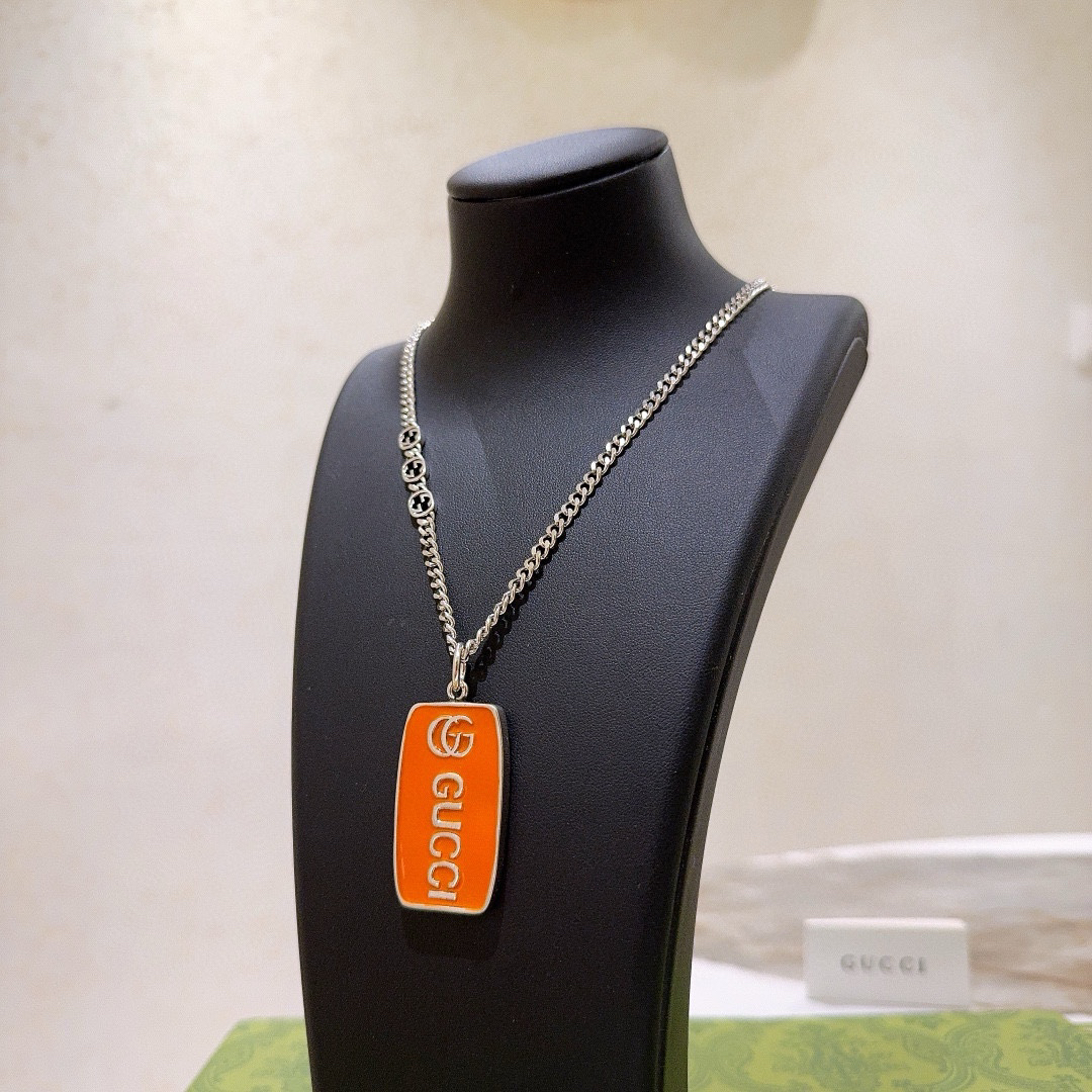 Gucci Anger Forest series new double G orange square brand