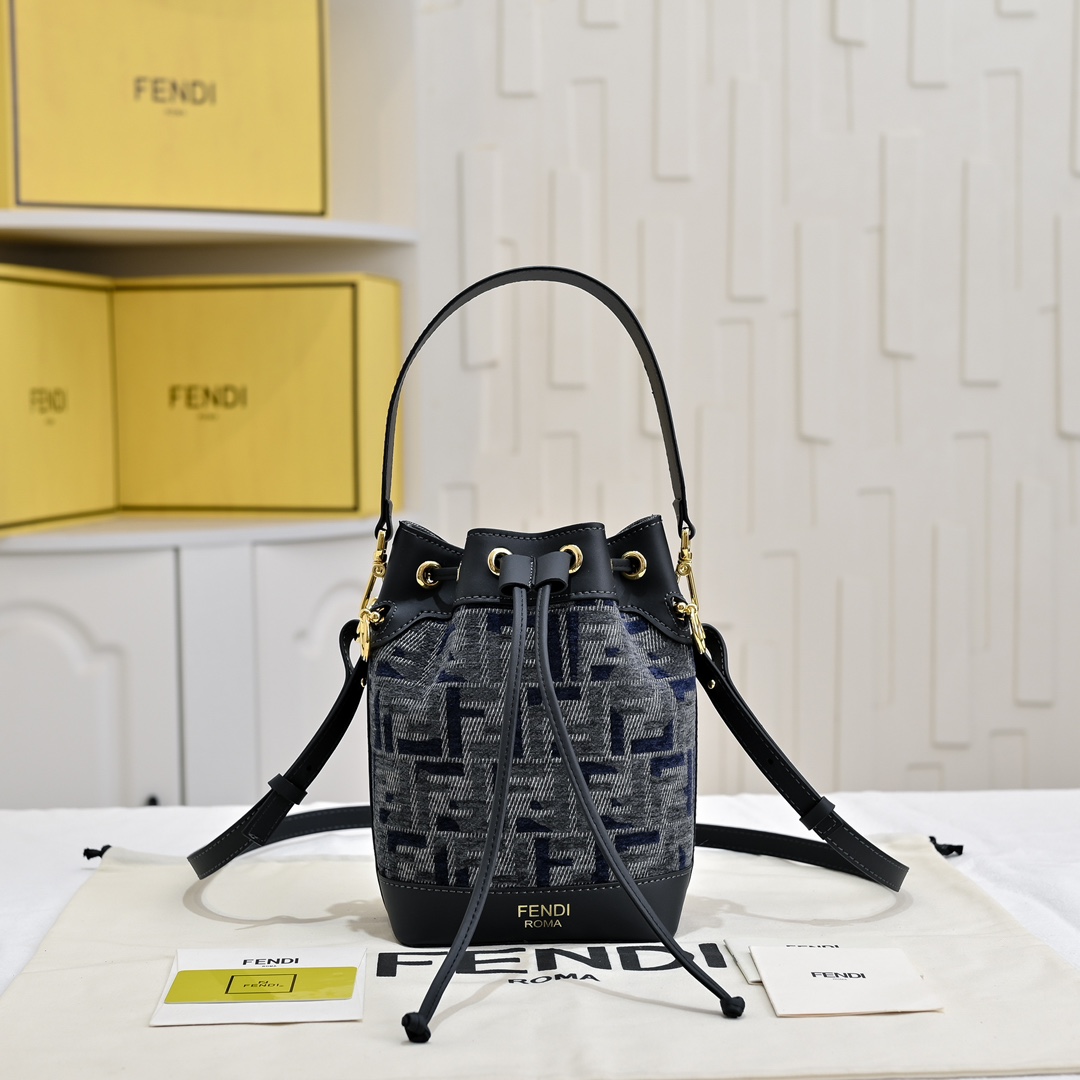 FENDI Monogram Roll Mini Vegetable Basket 3366