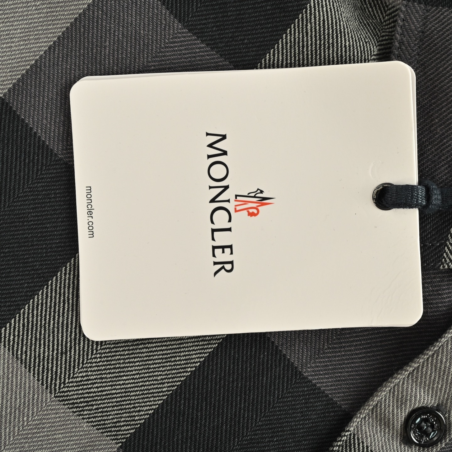 Moncler 25Fw Mercedes-Benz co-branded plaid shirt