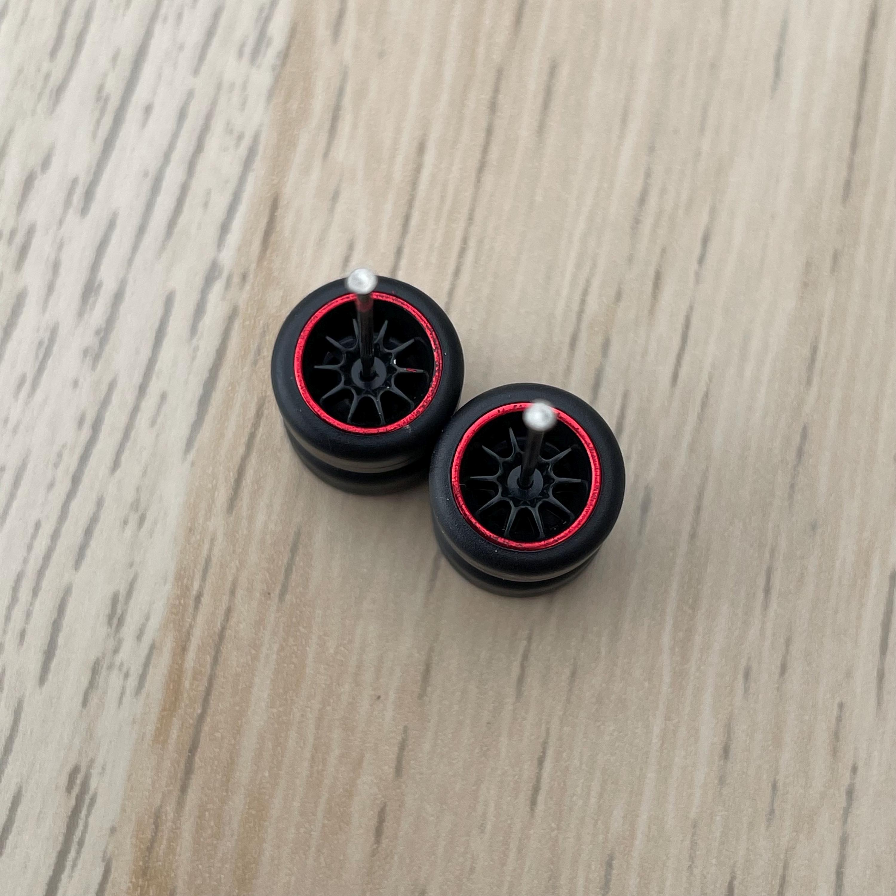 Hotwheels Rims Custom Wheels 1/64 Rubber tires