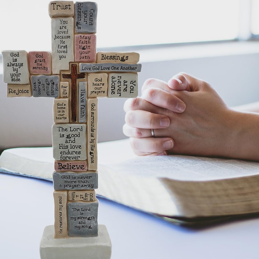 👍Last Day Promotion 50% OFF💥Jesus Faith Phrases Cross For Christian Gifts