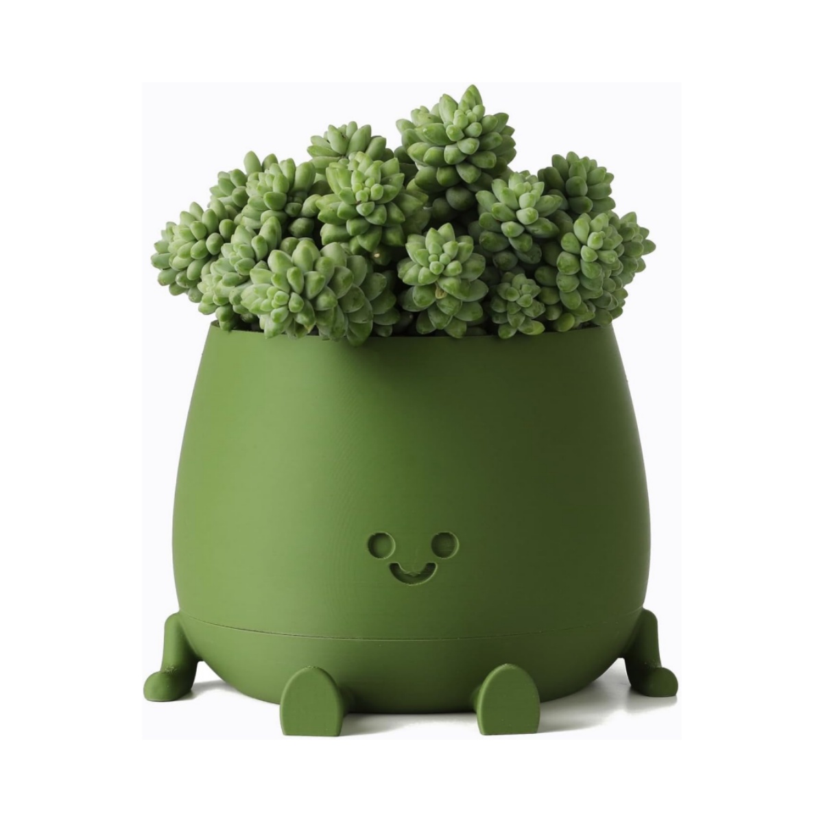 🔥ON SALE ALERT!🔥Happy Face Planter Self Watering Plant Pot with Drainage Holes