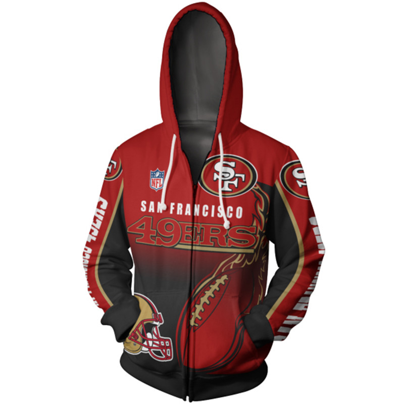 SAN FRANCISCO 49ERS 3D HOODIE SSFF49011