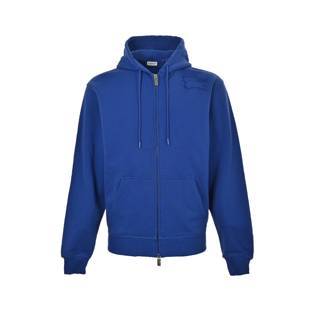 Burberry 24Fw shoulder warhorse patch zip-up hooded sweatshirt jacket