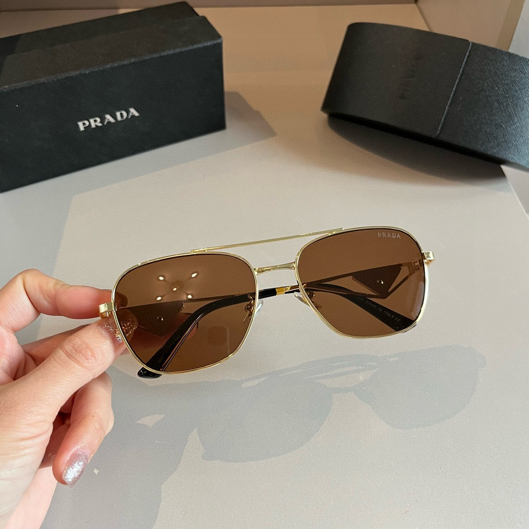 Prada round frame sunglasses
