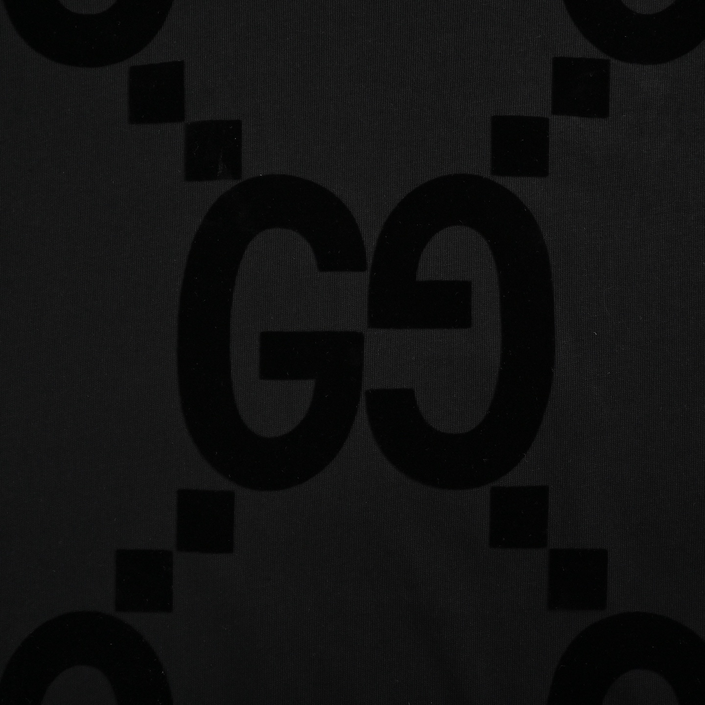 Gucci 25ss Double G flocked short sleeve