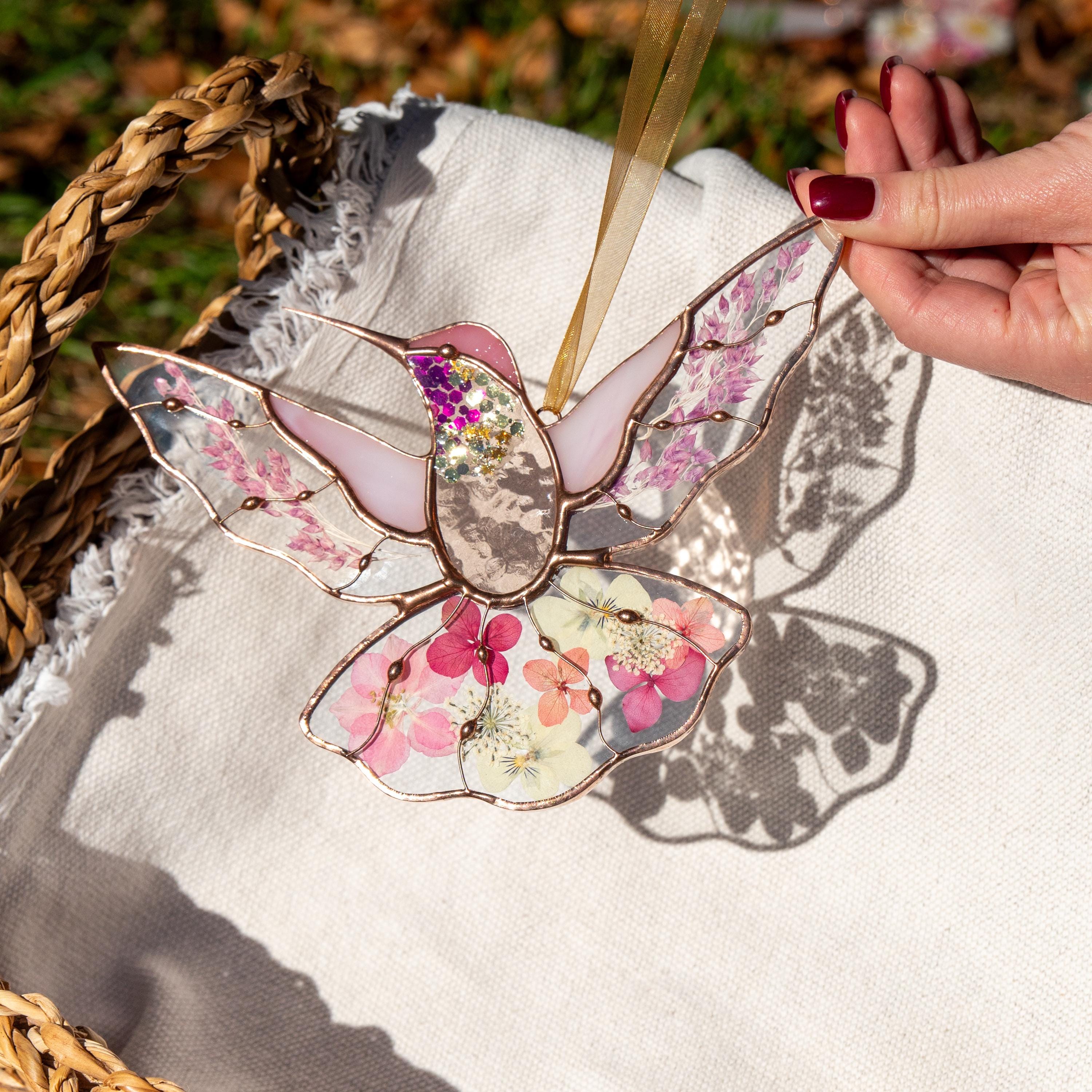 Hummingbird Stained Glass Window Hangings - Mothers Day Gift