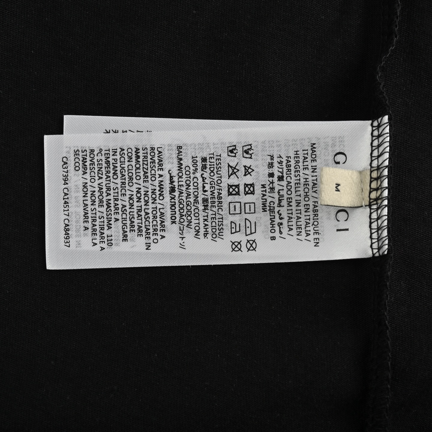Gucci 25ss hollow letter logo print short sleeve