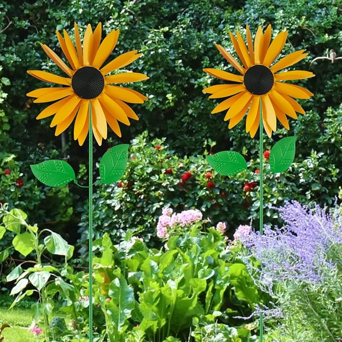 Sunflower Windmill Wind Spinners