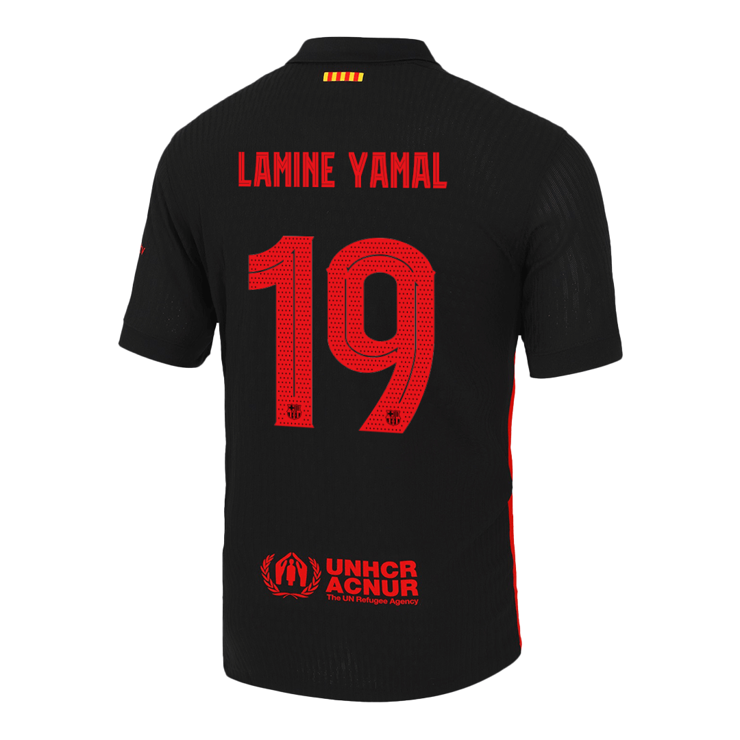 Authentic LAMINE YAMAL #19 Barcelona Away Football Shirt 2024/25-UCL
