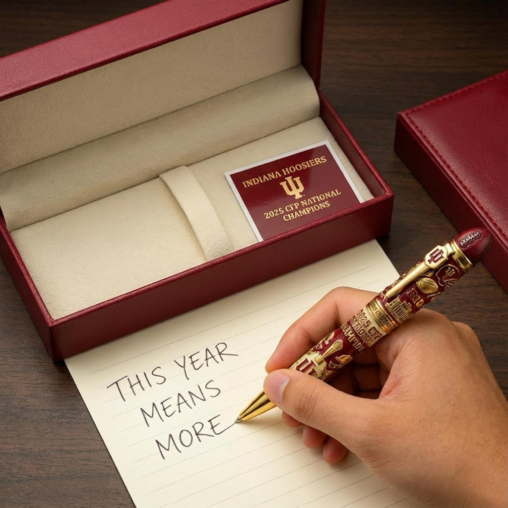 Indiana Hoosiers 2025 CFP National Champions Commemorative Pen