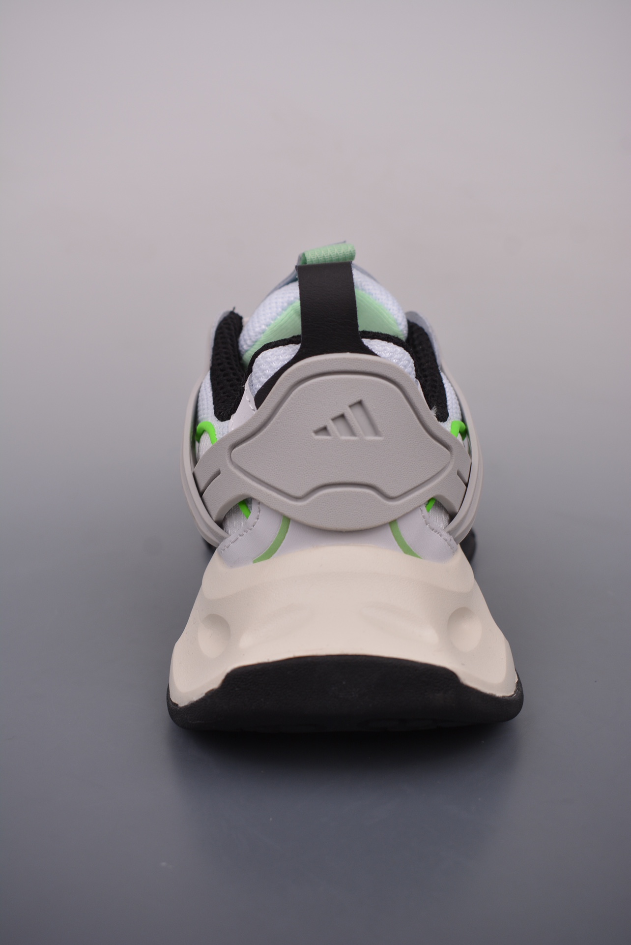 Adidas XLG Runner Deluxe light gray, white, black and green IH7800