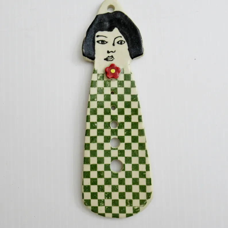 Whimsical Ceramic Herb Stripper,gift for Cook