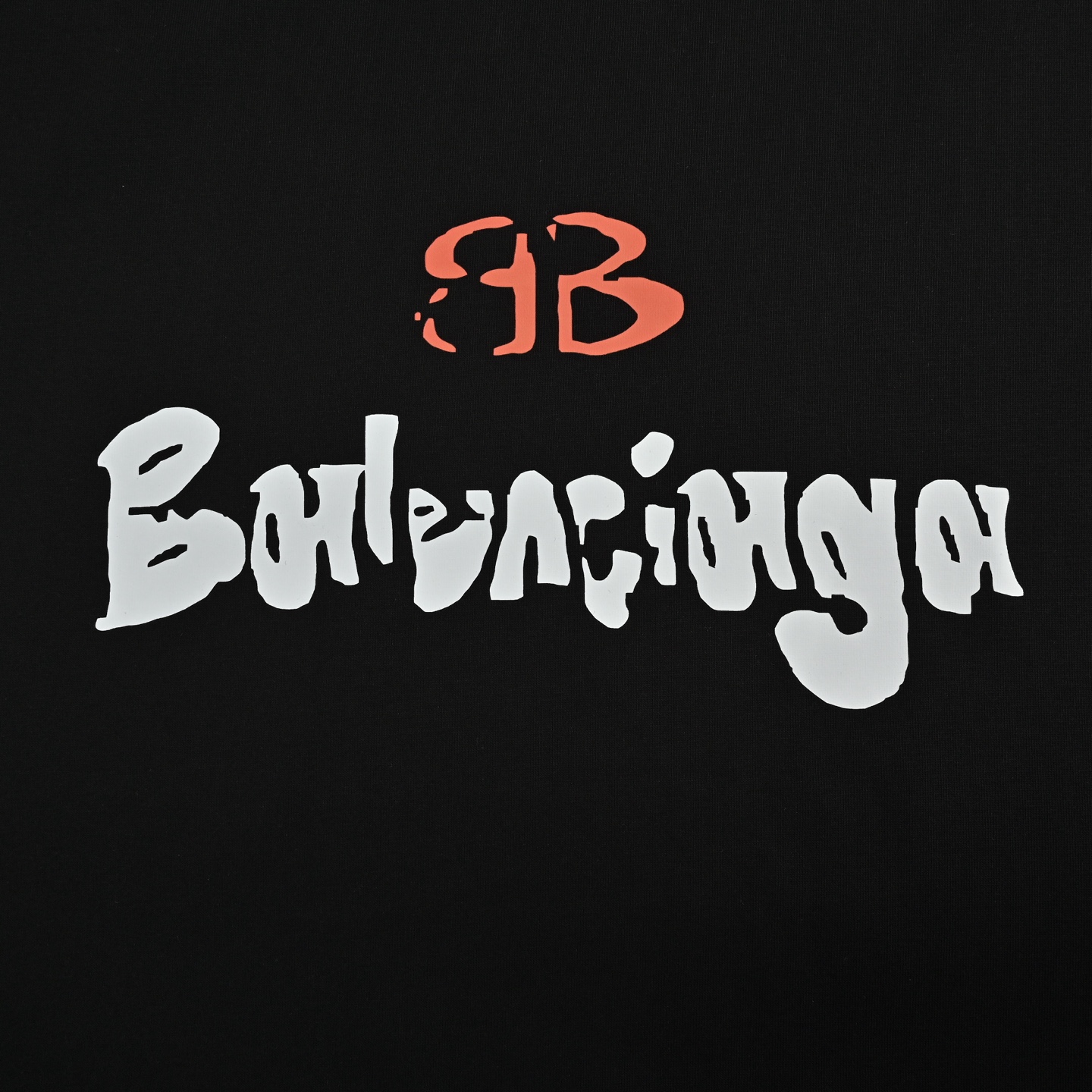 Balenciaga 25ss graffiti letter print short sleeve