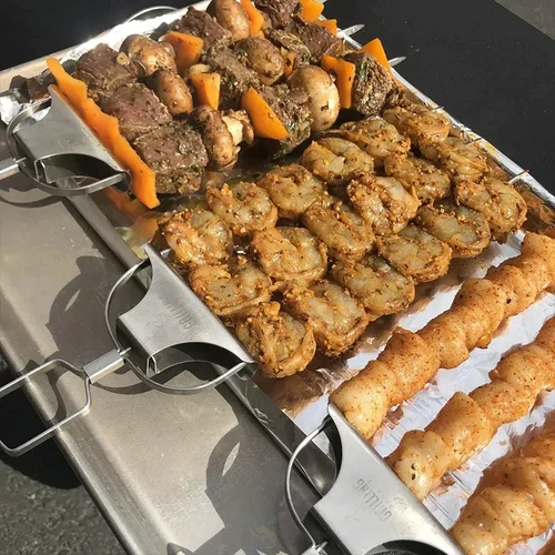 (🔥Last Day Promotion-SAVE 50% OFF) 3 Way Grill Skewers - GrillSavant-BUY 3 GET 2 FREE & FREE SHIPPING