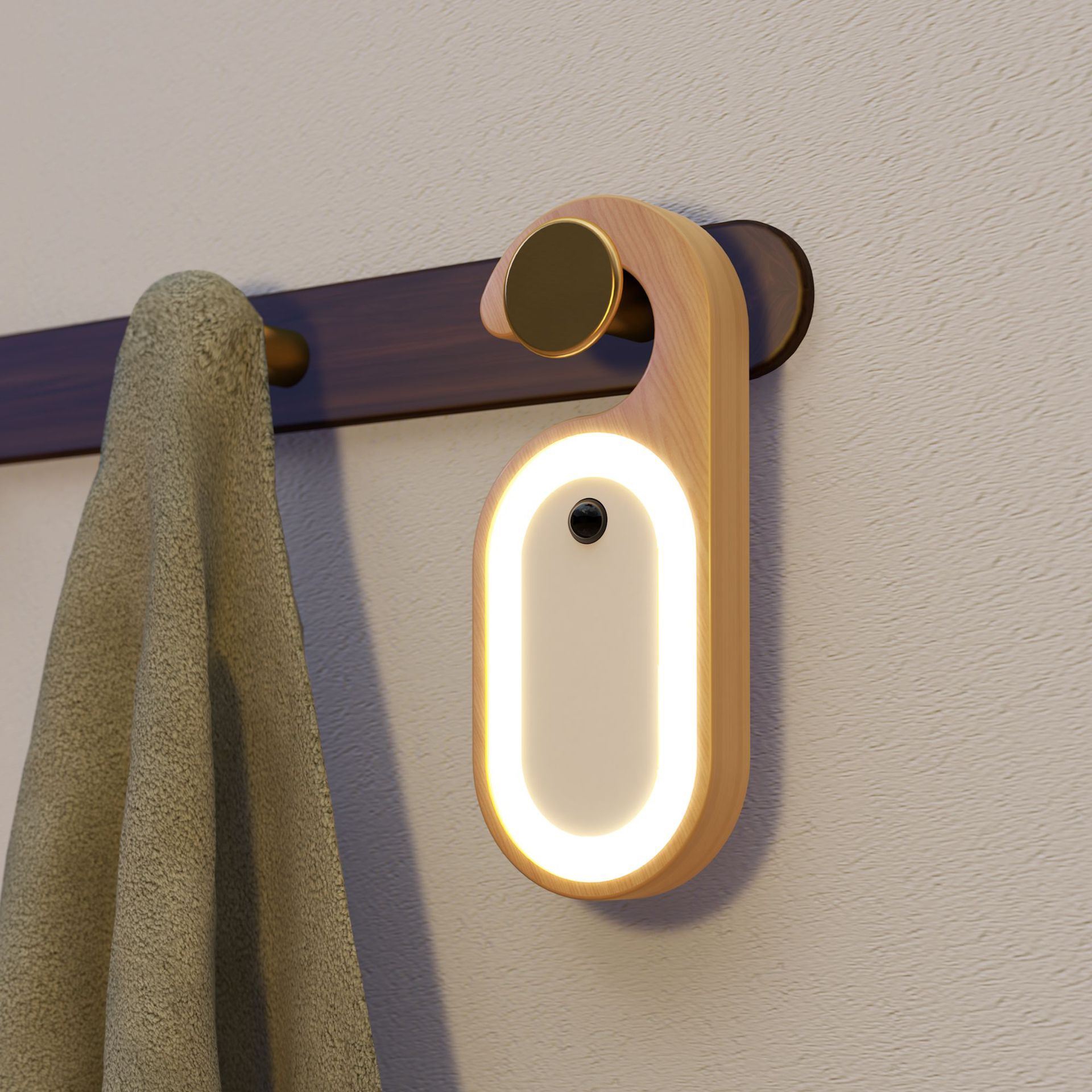 🔥Last Day 49% OFF🔥Wooden Message Memo Motion Sensor Night Light