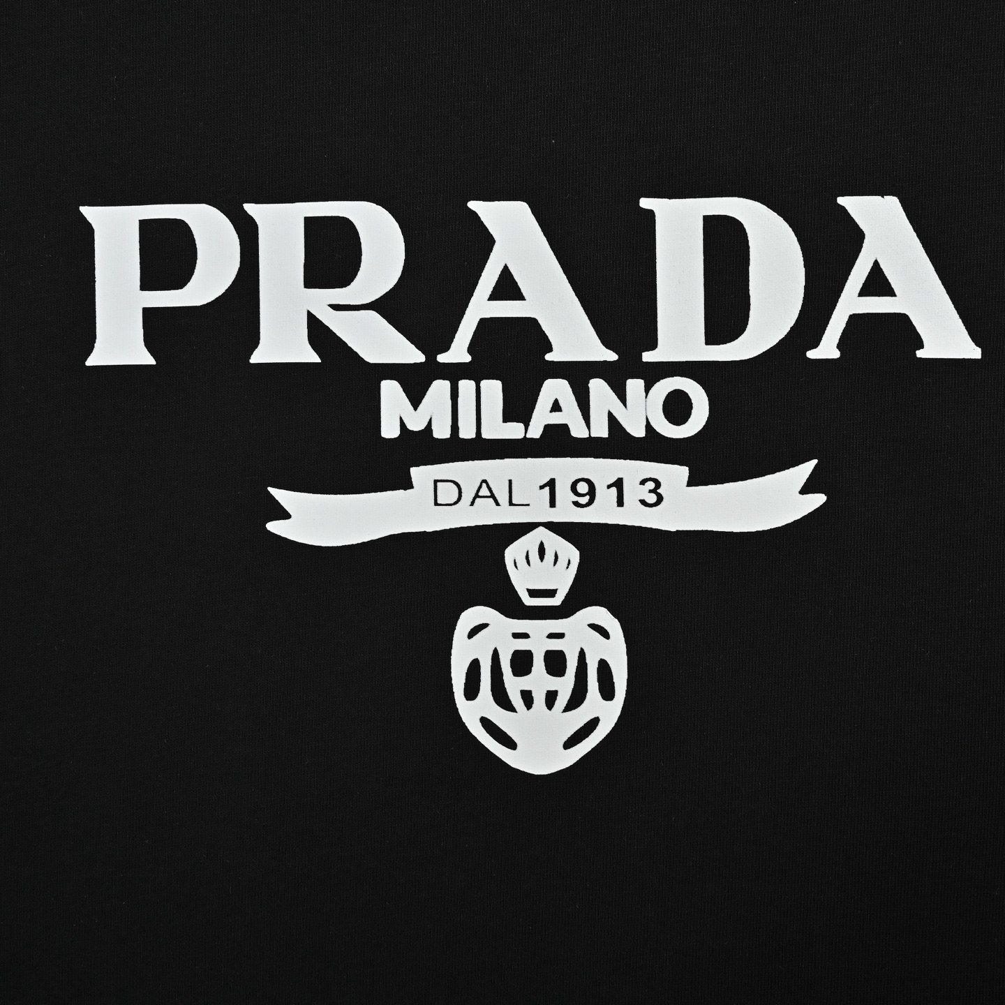 Prada classic letter logo print short sleeve