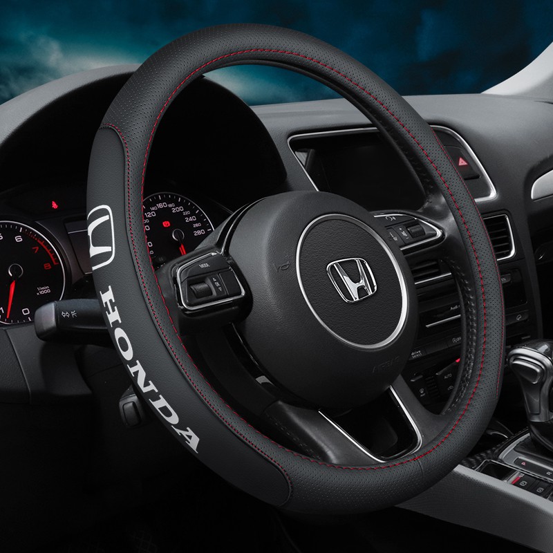 🚗Car Odorless Leather Car Steering Wheel Cover
