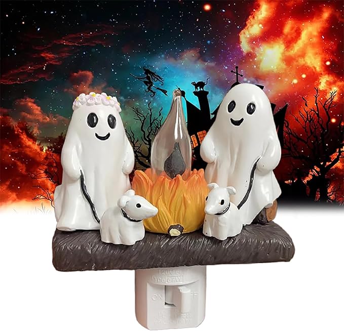 🎅🔥Christmas Santa Claus Campfire Nightlight