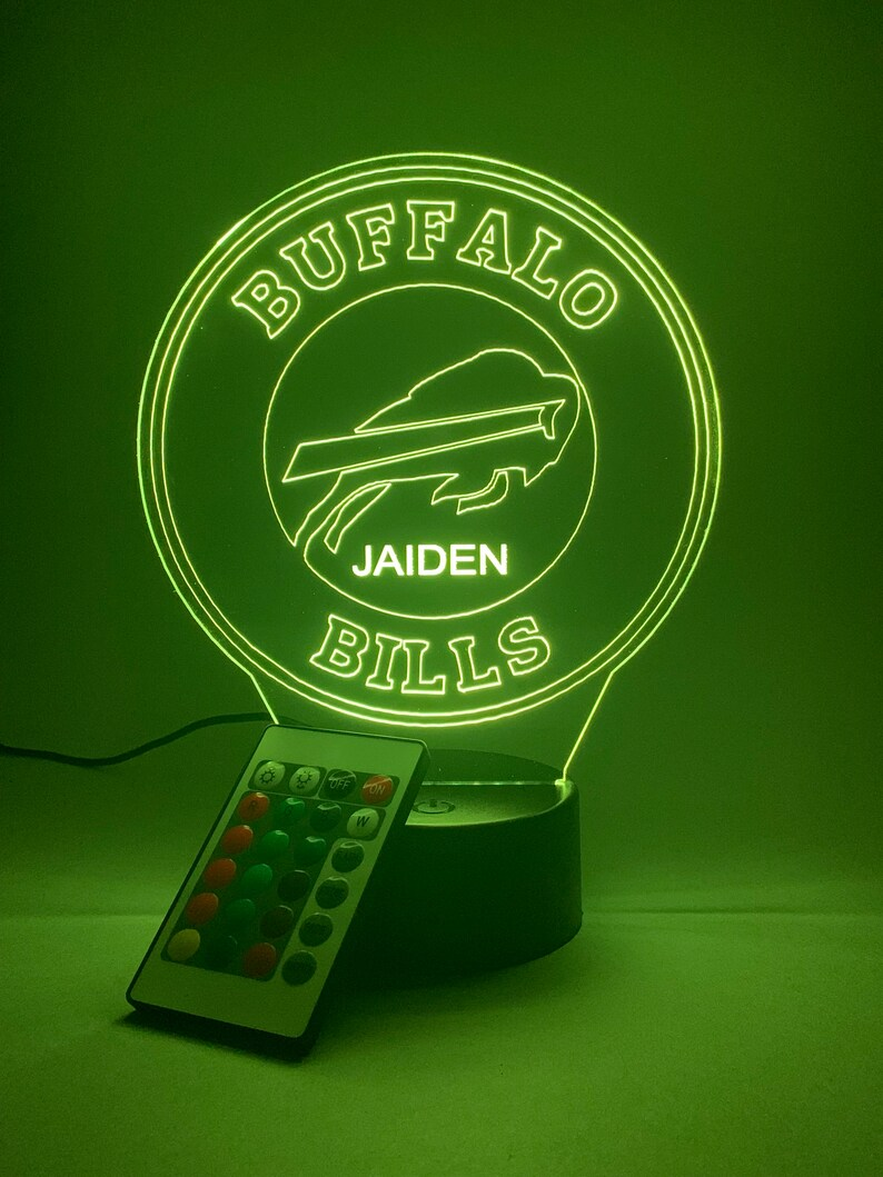 BUFFALO BILLS 3D LAMP PERSONALIZED