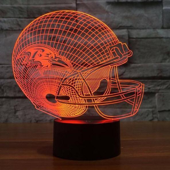 BALTIMORE RAVENS 3D LED LIGHT LAMP