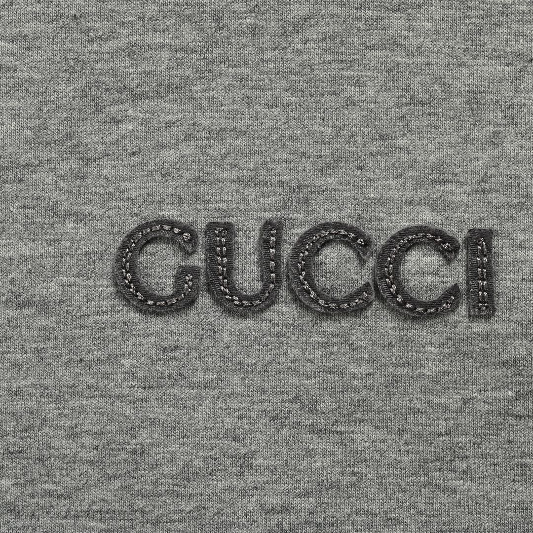 Gucci 24Fw small logo zip-up hooded sweatshirt jacket