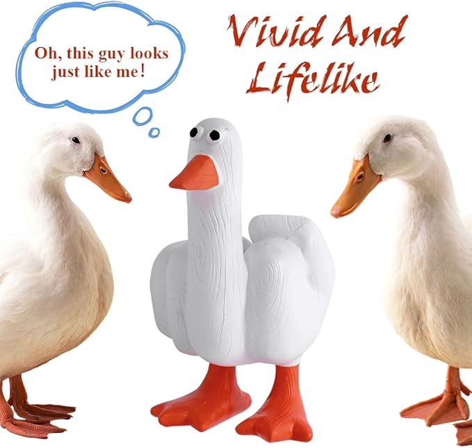 🦆🦆Creative Middle Finger Duck Decoration