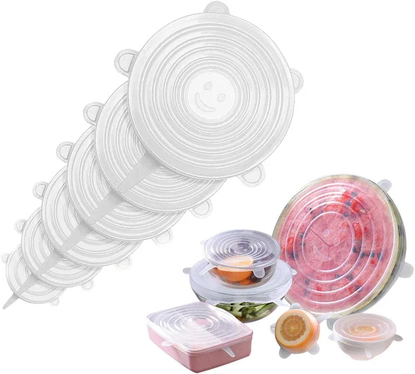 High Temperature Resistant Fresh Silicone Lid (Set of 6)