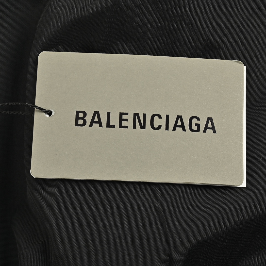 Balenciaga 24Fw mirrored lettering embroidered windbreaker jacket