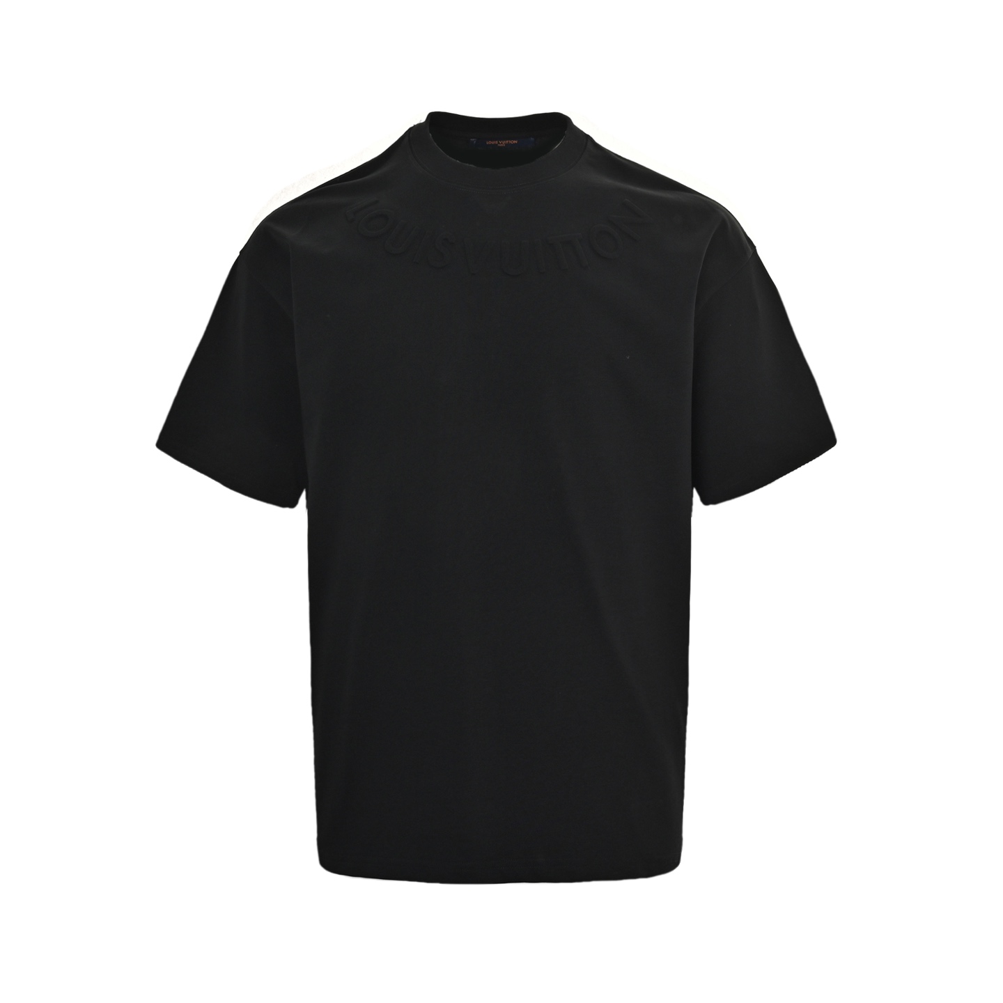 Louis Vuitton Neckline Letter Embossed Short Sleeve