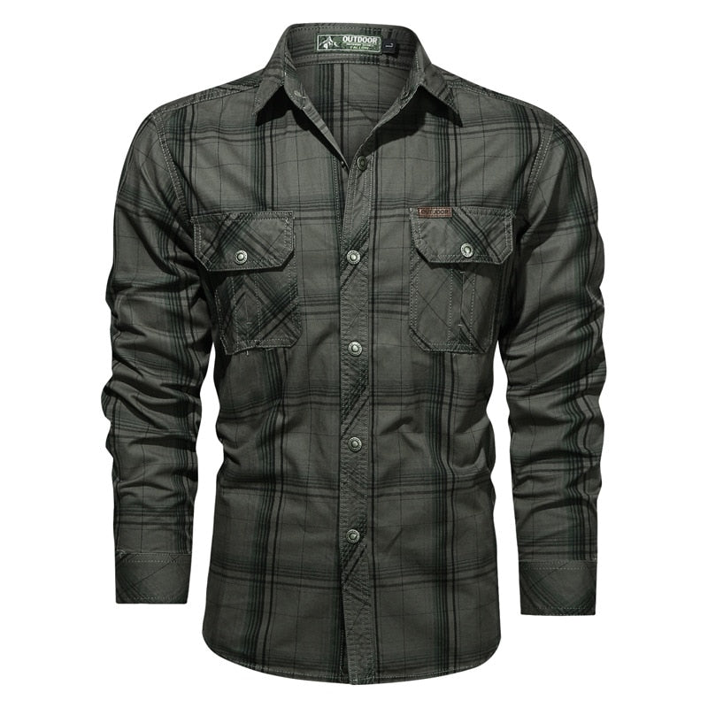 Plaid Elegance Men's Shirt