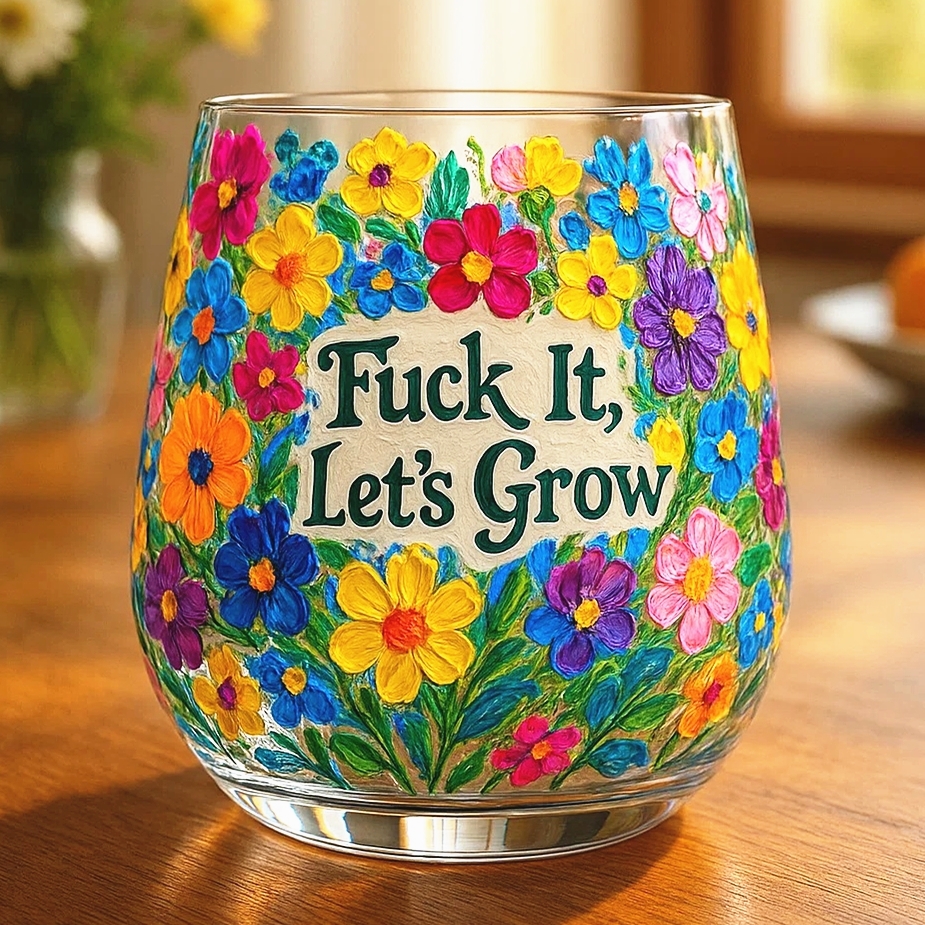 Hand-painted Swear Four Seasons Glass