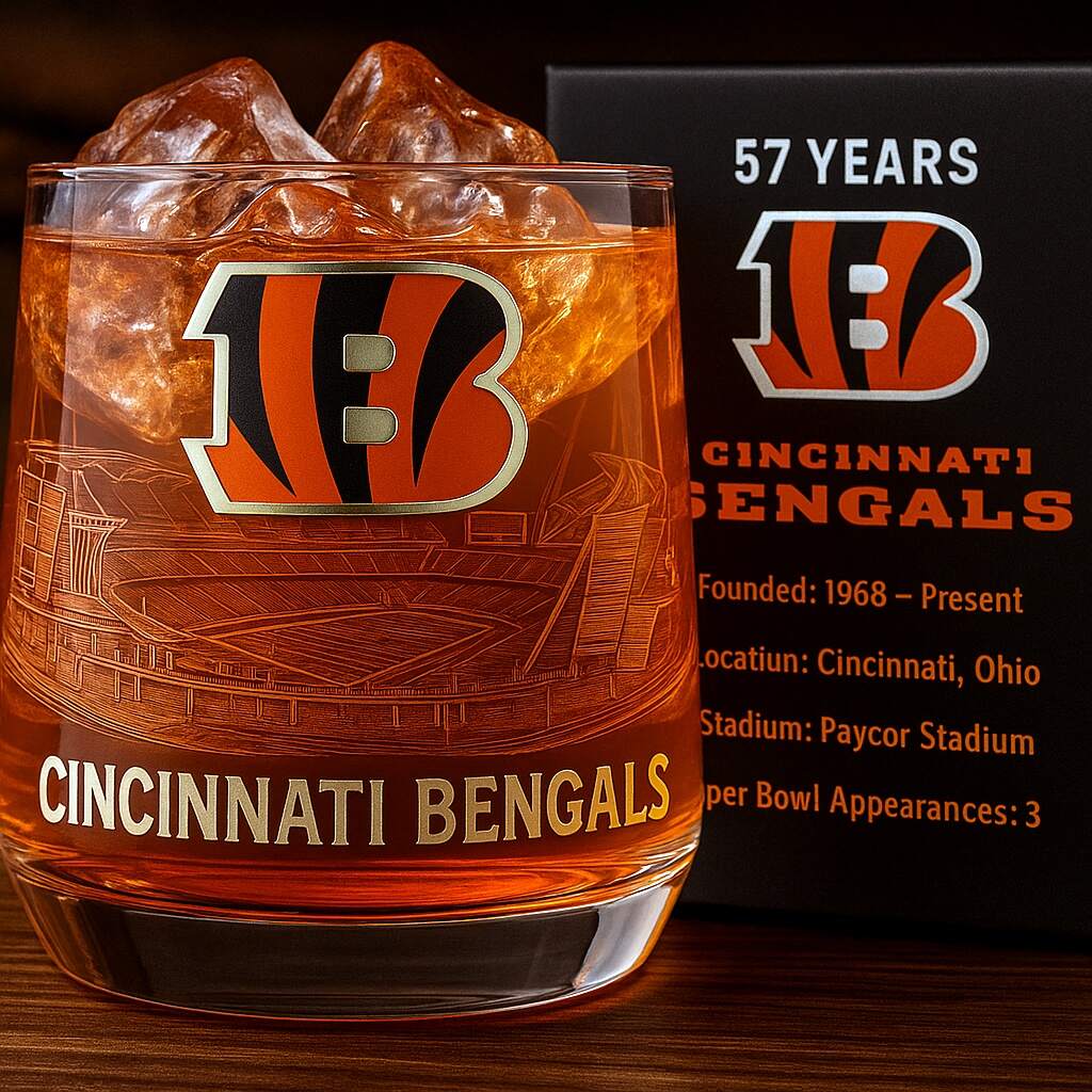 Cincinnati Bengals Stadium Rocks Glass