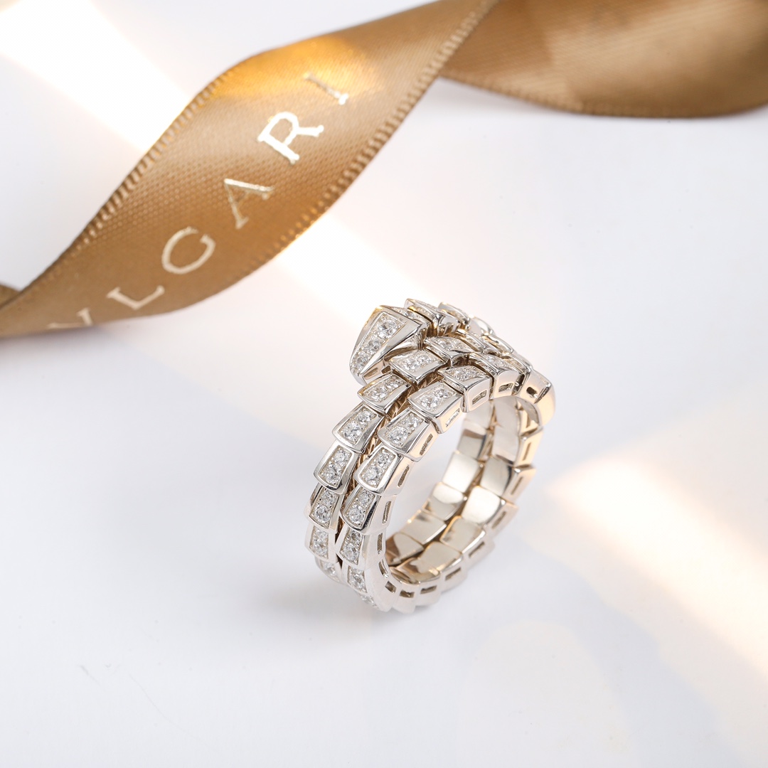 Bulgari Narrow Double Snake Ring