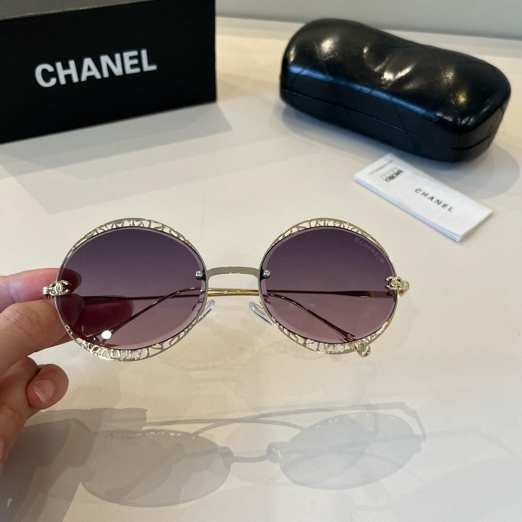 Chanel round frame sunglasses