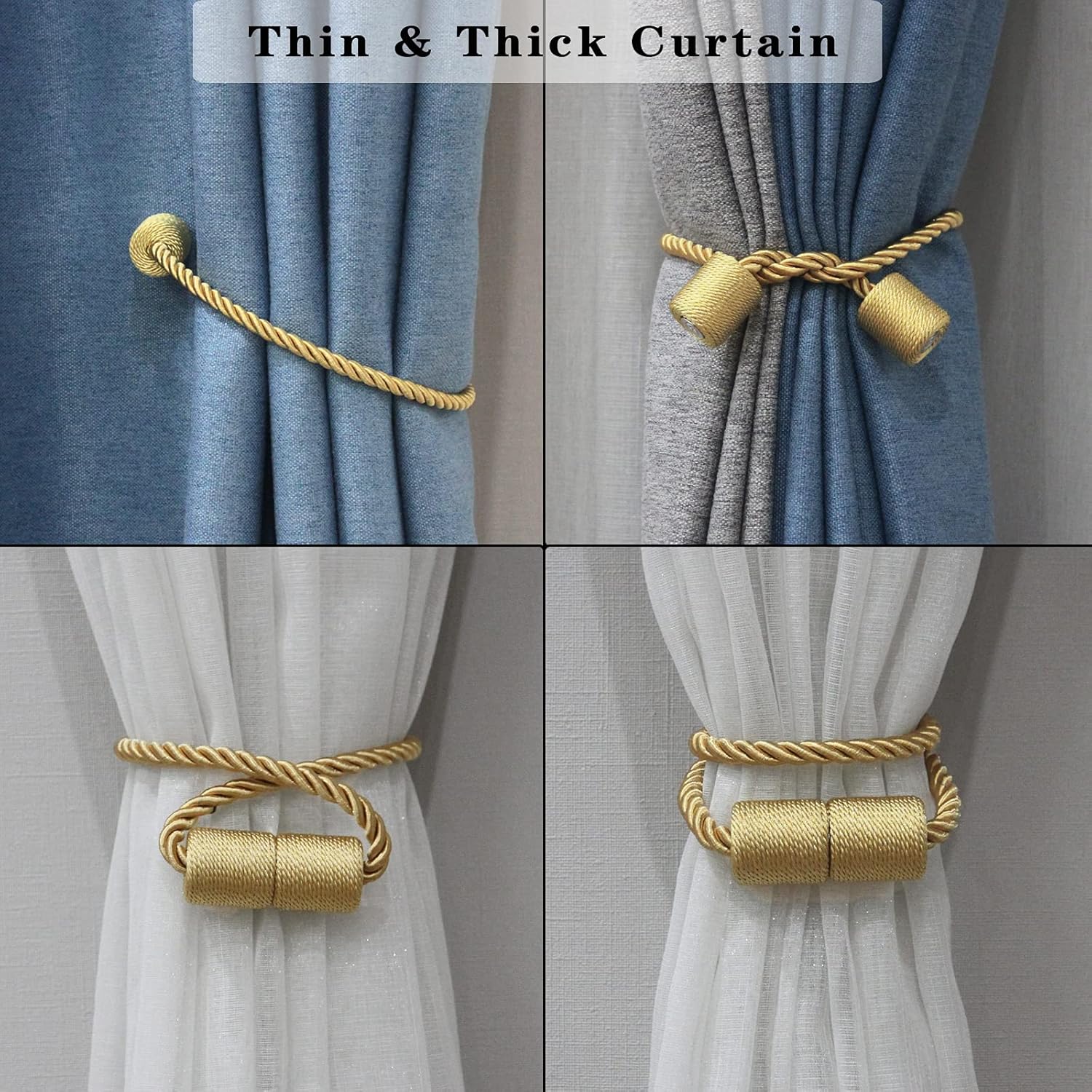 🔥On Sale🔥Strong Magnetic Curtain Tiebacks 2 Pack