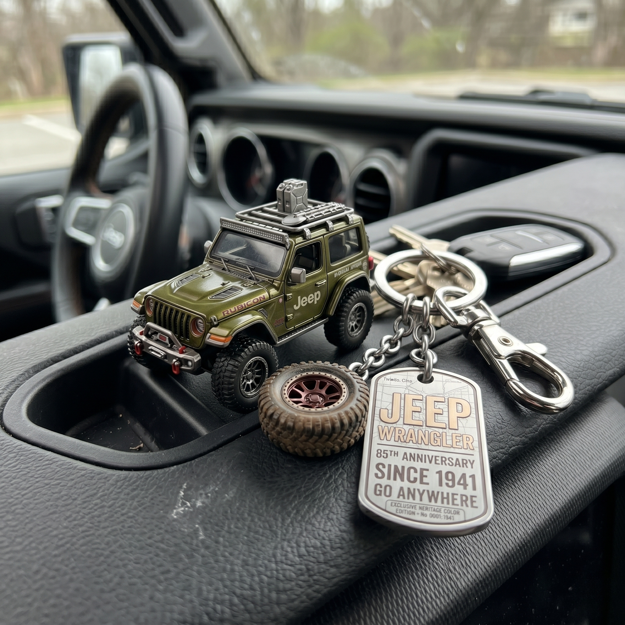 🚙 Jeep 85th: Wrangler Legacy Keychain – Go Anywhere Edition 🗝️