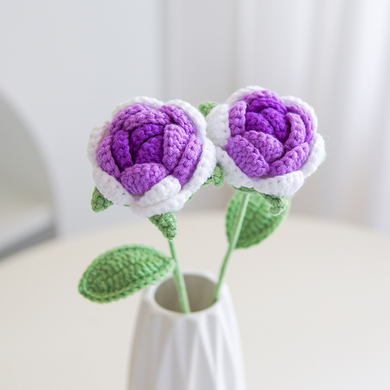 🔥Mother's Day Sale-[SAVE 50% OFF]--Handmade Knitted Rose-Never Fade