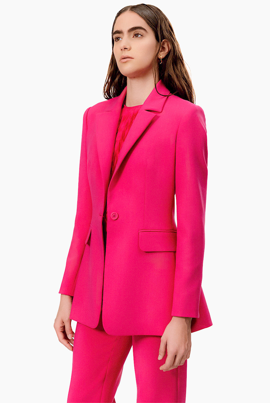Saco fucsia de cruce sencillo