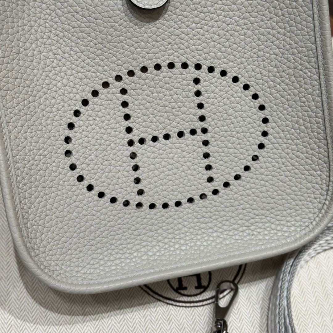 Hermès Evelyne 8UBlue glacier Handbag (Handmade to Order)
