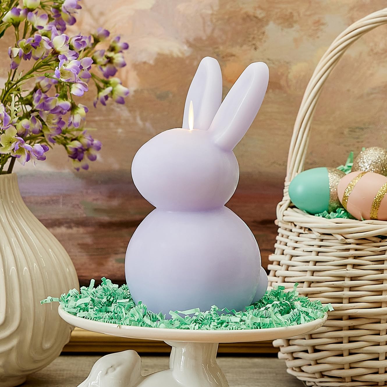 💖Last Day 45% OFF💖Flickering LED Bunny Flameless Candle With Timer