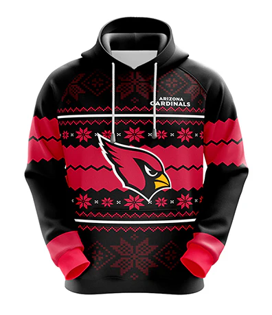 ARIZONA CARDINALS 3D HOODIE XMAS01