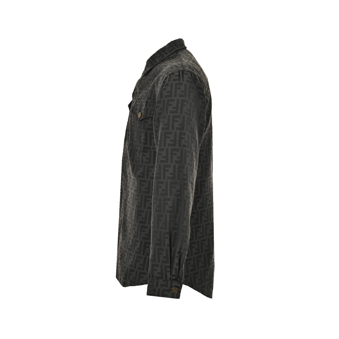 Fendi 24Fw FF all-over jacquard suit shirt jacket