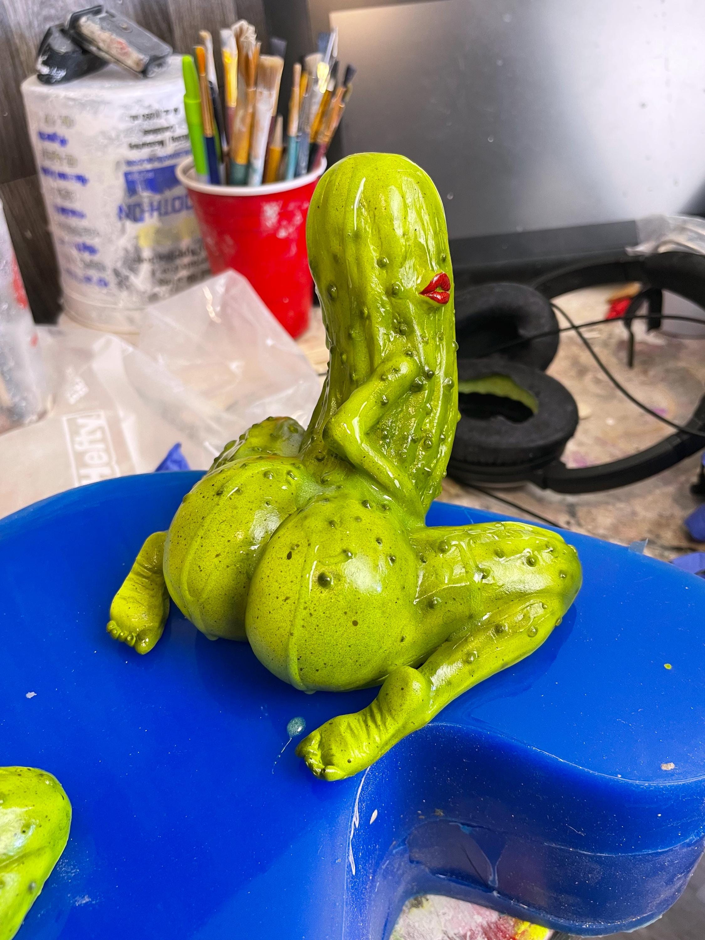 Funny Pickle Resin Figure